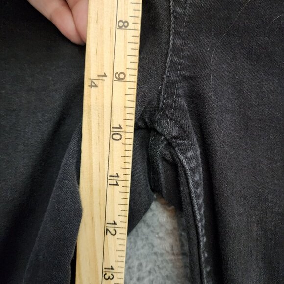 HT Denim Jeans Womens 5 Black Stretch Hi Rise Super Skinny - Picture 6 of 12